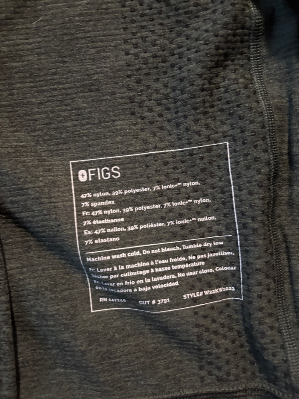 Dark Green FIGS on shift Full-Zip Jacket - Picture 4 of 7